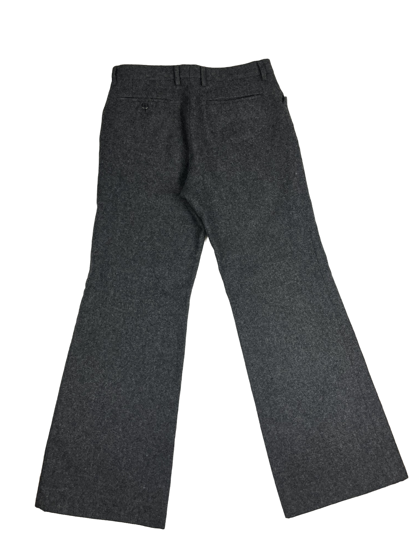 PPFM Grey Flared Wool Trousers - Size Large