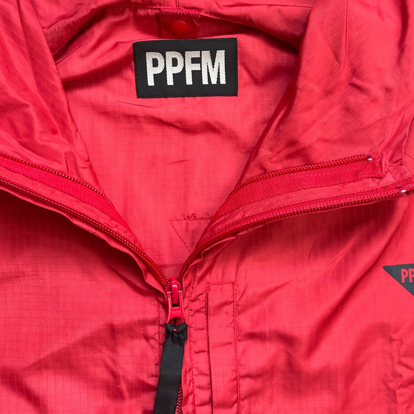 PPFM Red Zip Up Windbreaker - Size Large