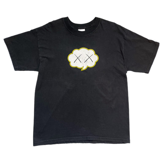 Kaws x Masterpiece Shibuya Pop Up Black Tee - Size Large