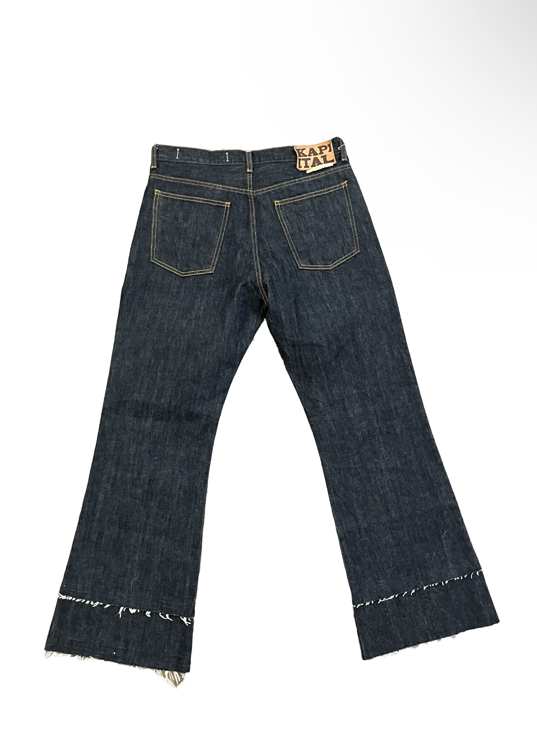 Kapital Double Cuff Bootcut Jeans - Size 34