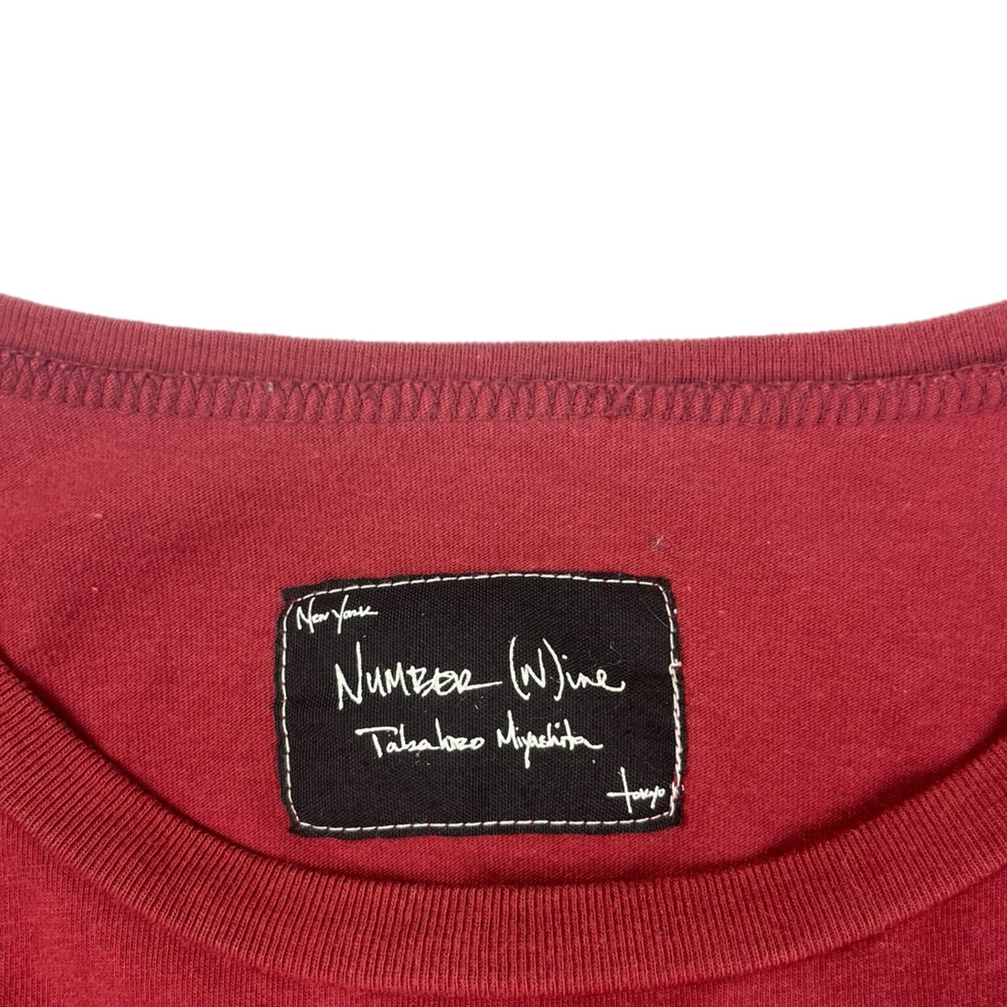 Number (N)ine Burgandy Portland Tee - Size 2