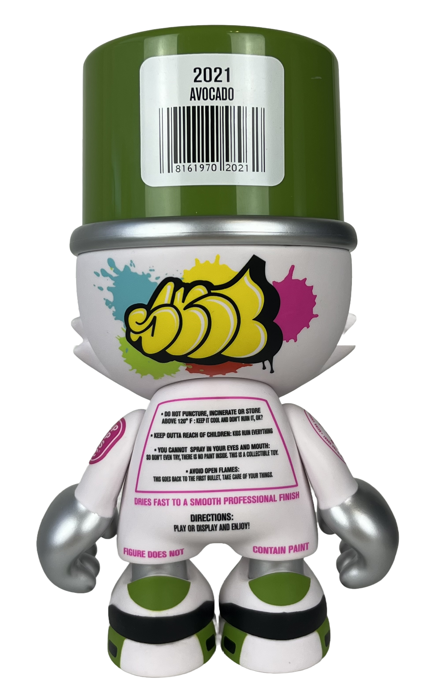 Super Plastic 'Kranky' Avacado 8" Figure