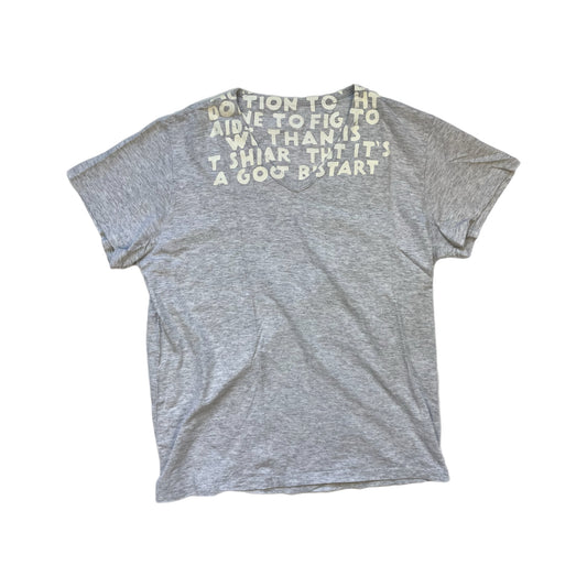 Maison Martin Margiela AIDS Tee Grey/White - Size Medium