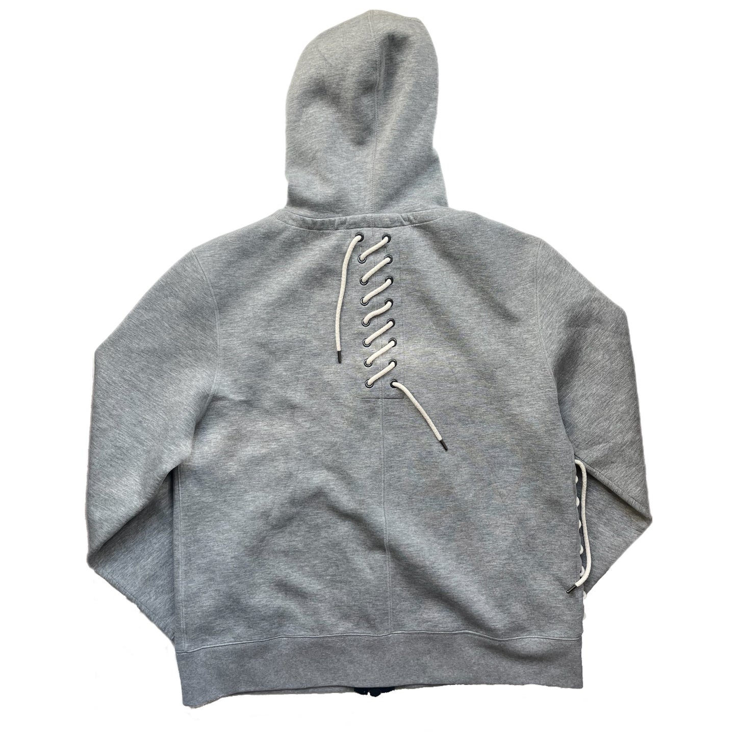 Craig Green Grey Laced Zip Up Hoodie - Size Medium