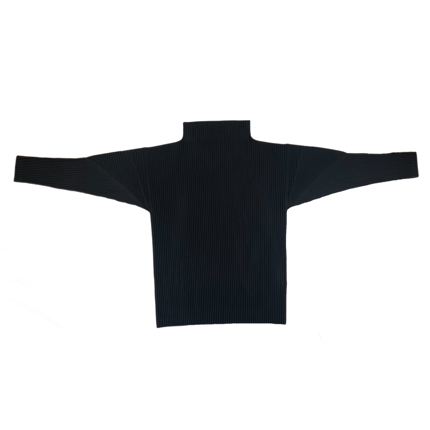 ISSEY MIYAKE HOMME PLISSÉ Pleated Long Sleeve Turtleneck - Size 3