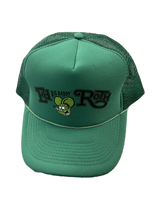 Rat Fink ‘Big Daddy Roth’ Green Trucker Hat