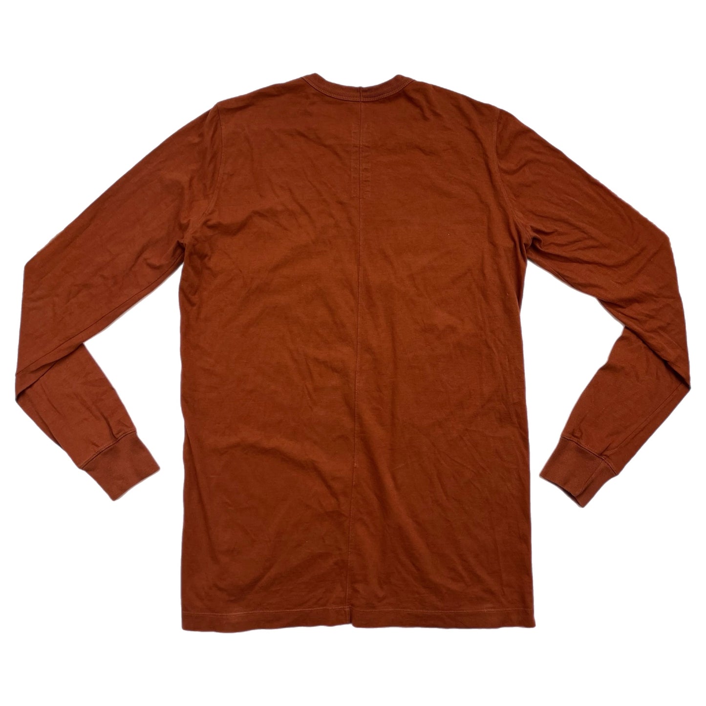 Rick Owens Cinnamon Cut & Sew Long Sleeve Tee - Size X-Small