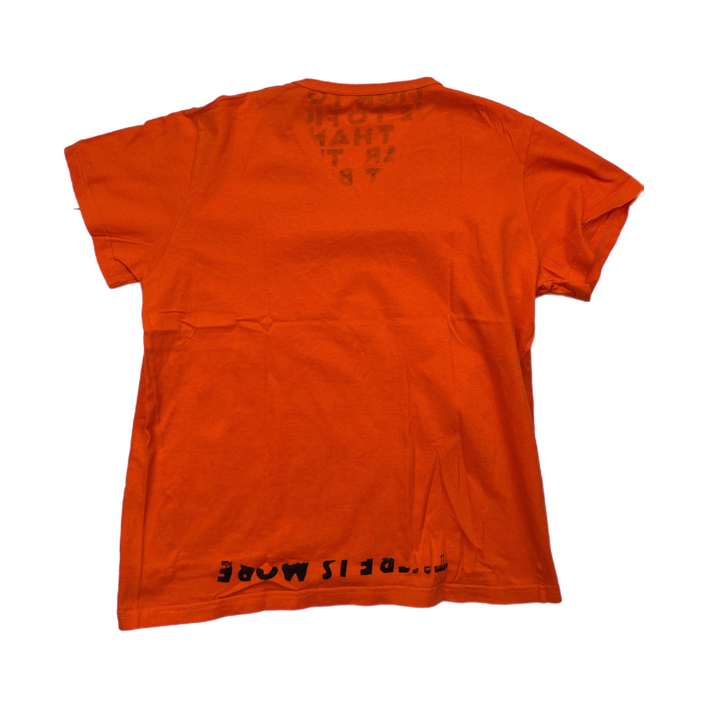 Maison Martin Margiela AIDS Tee Orange/Black - Size Medium