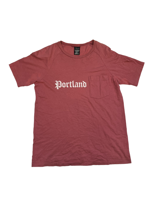 Number (N)ine Red 'Portland' Pocket Tee - Size 2