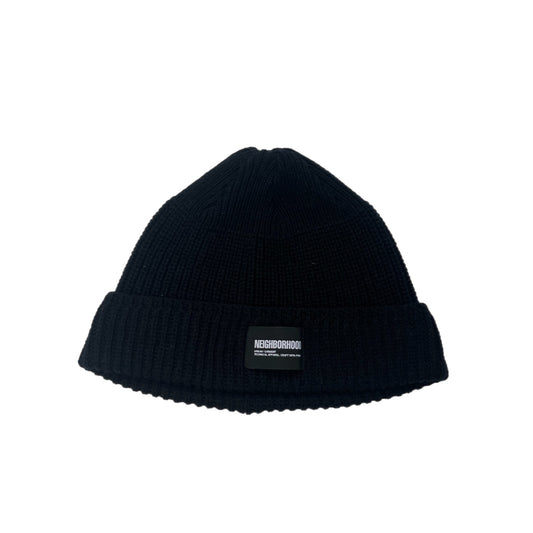 Neighborhood Black Knit Beanie - Size Free