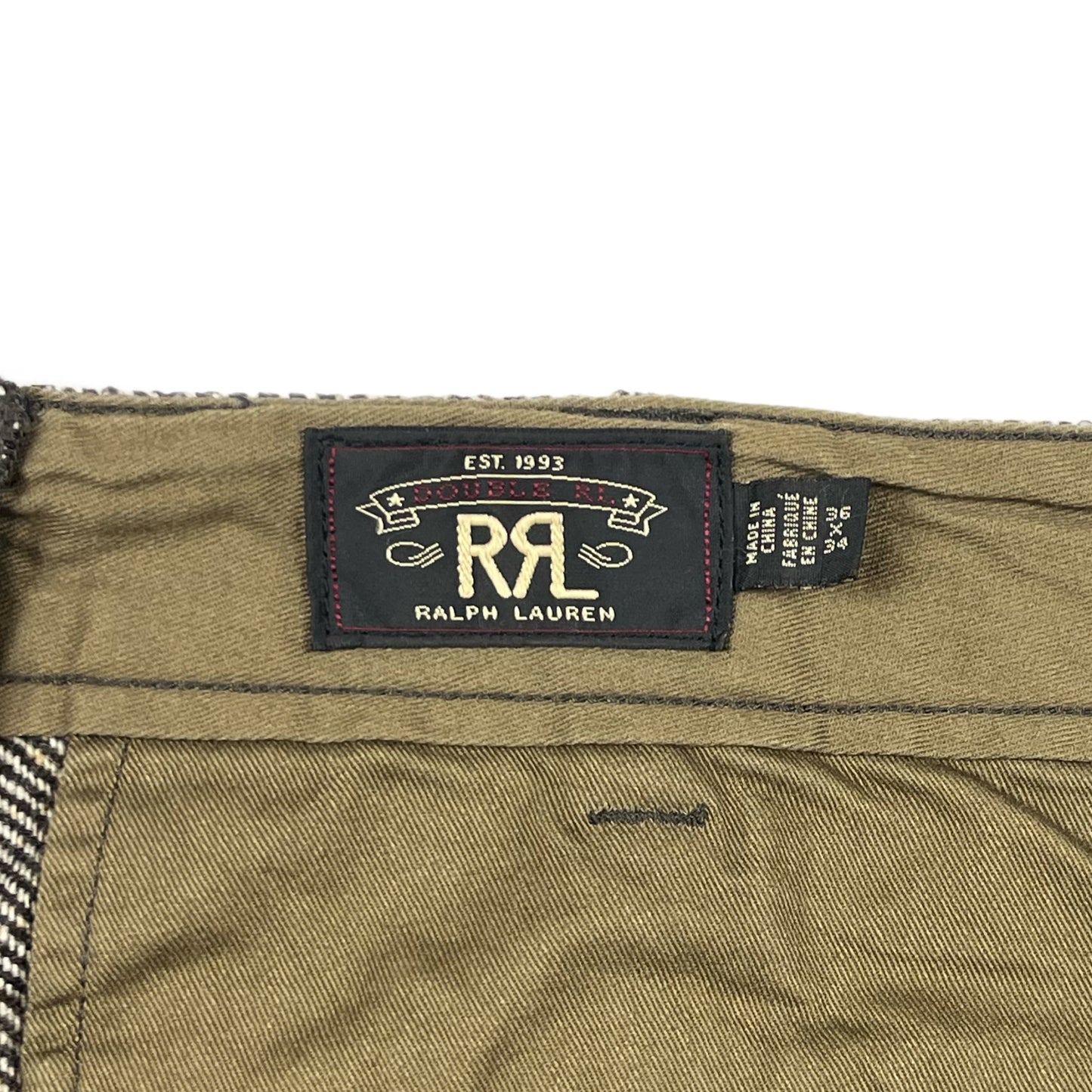 RRL A/W20 Brown Herringbone Tweed Pants - Size 36