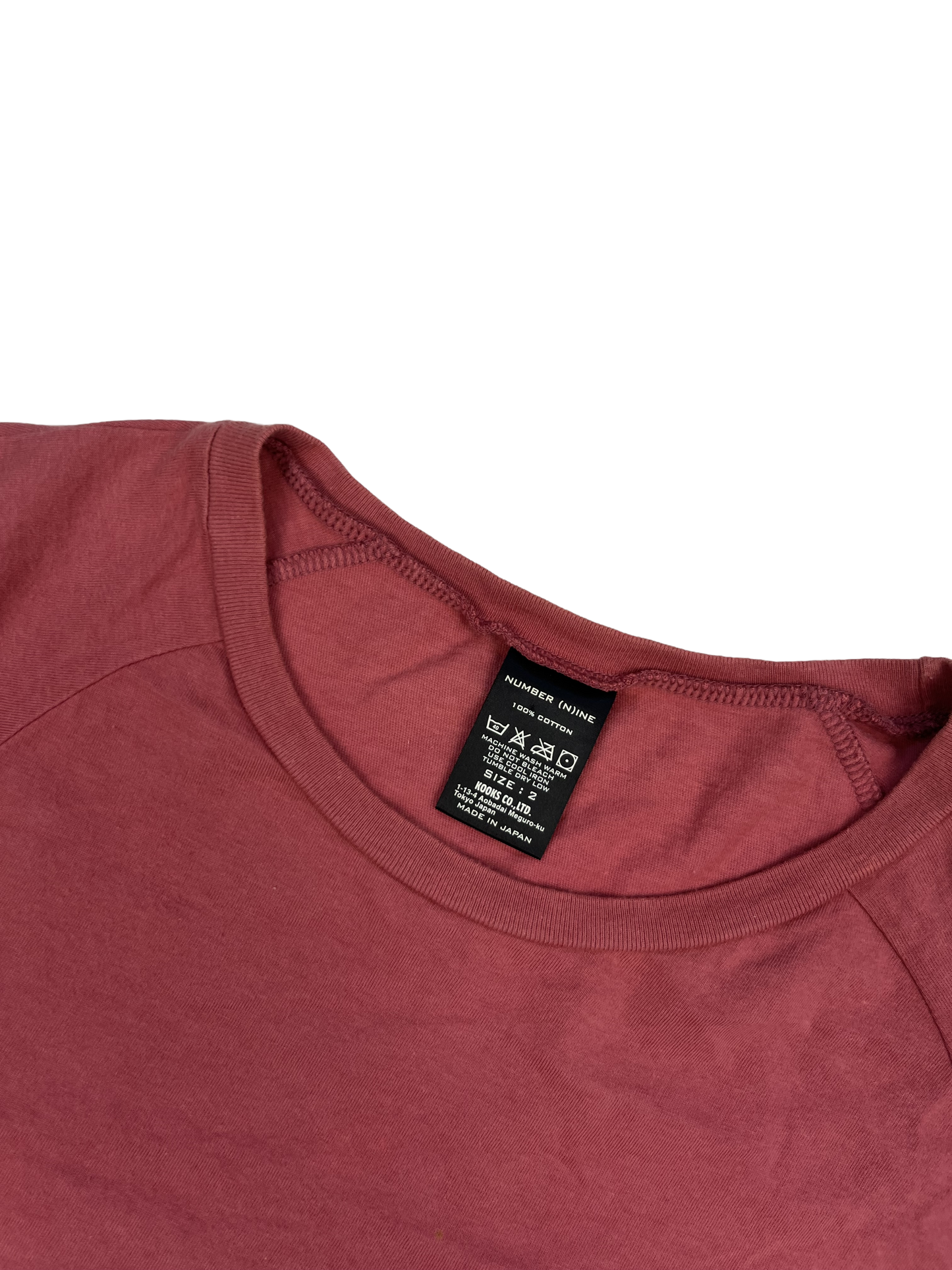 Number (N)ine Red 'Portland' Pocket Tee - Size 2