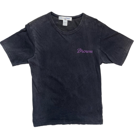 Comme Des Garçons SHIRT Black ‘Drown’ Tee - Size Medium