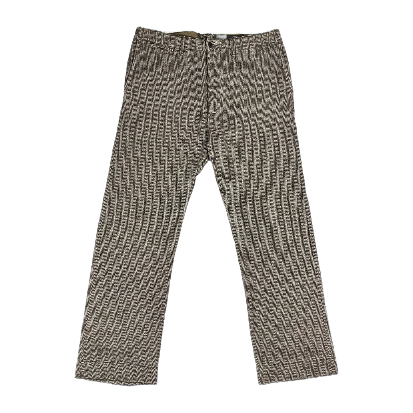 RRL A/W20 Brown Herringbone Tweed Pants - Size 36