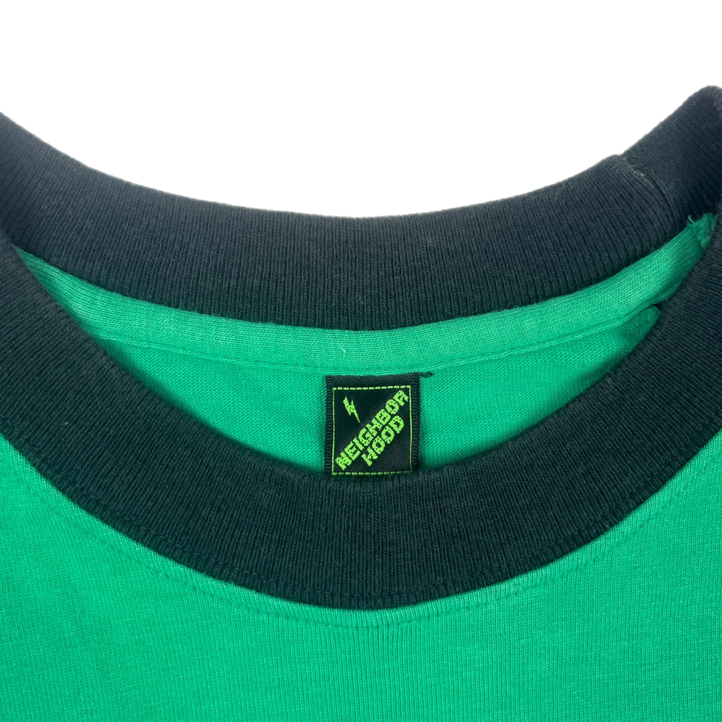 Neighborhood 1998 Green Black Half-Sleeve Shirt - Size Small