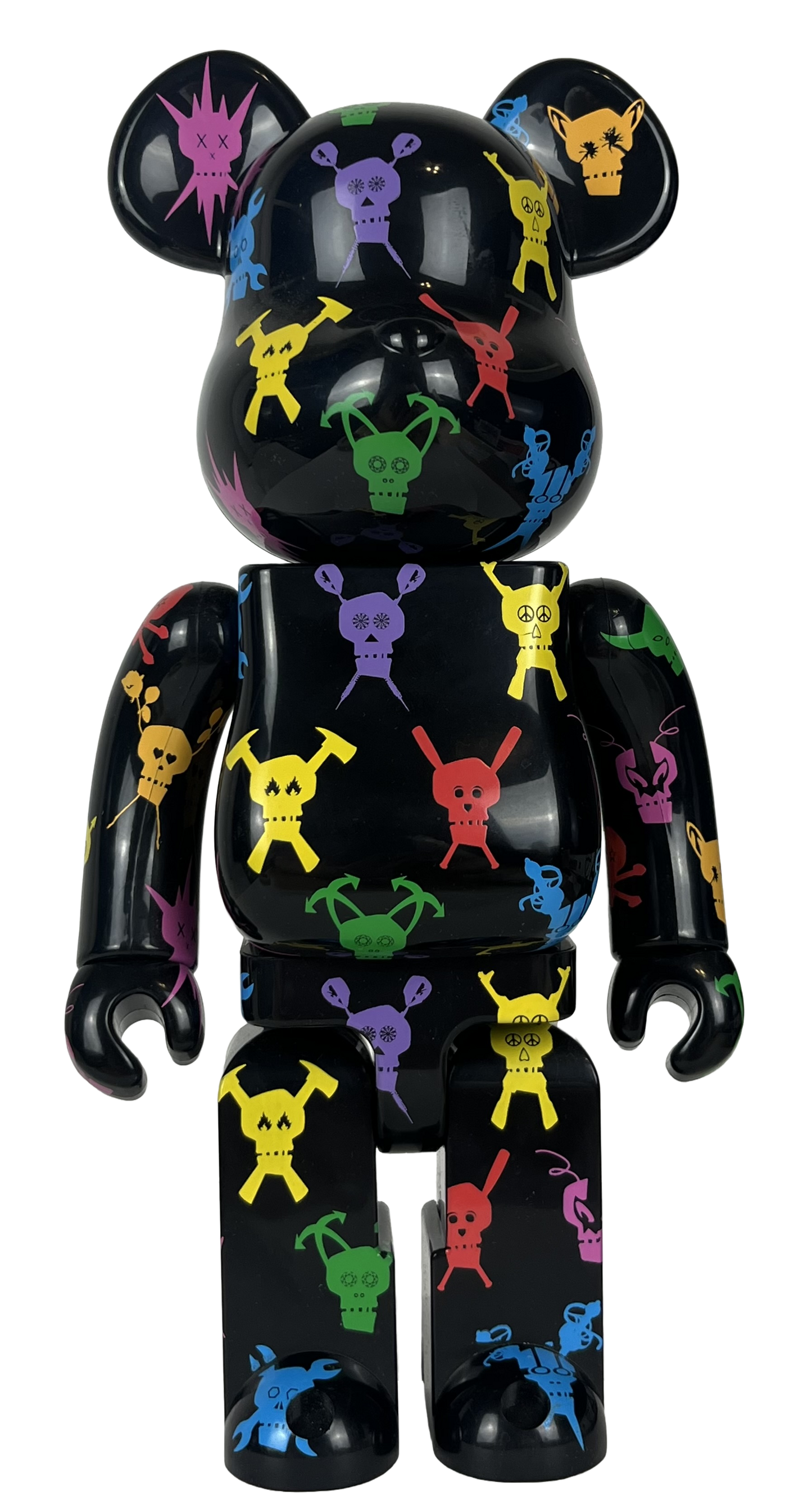 Stussy x Futura x Medicom 'Skull Monogram Bearbrick' 400% Figure