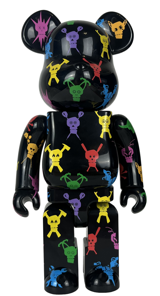 Stussy x Futura x Medicom 'Skull Monogram Bearbrick' 400% Figure