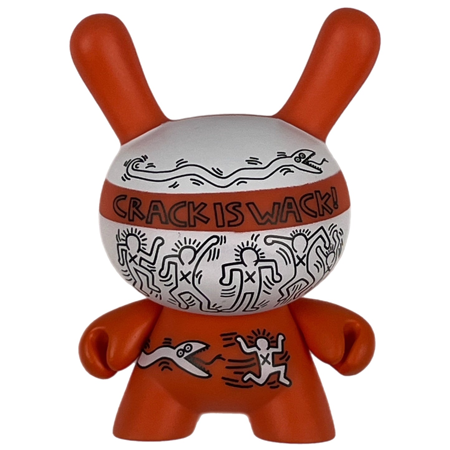 Kidrobot Keith Haring Mini Series 'Crack Is Wack' Dunny Vinyl Figure