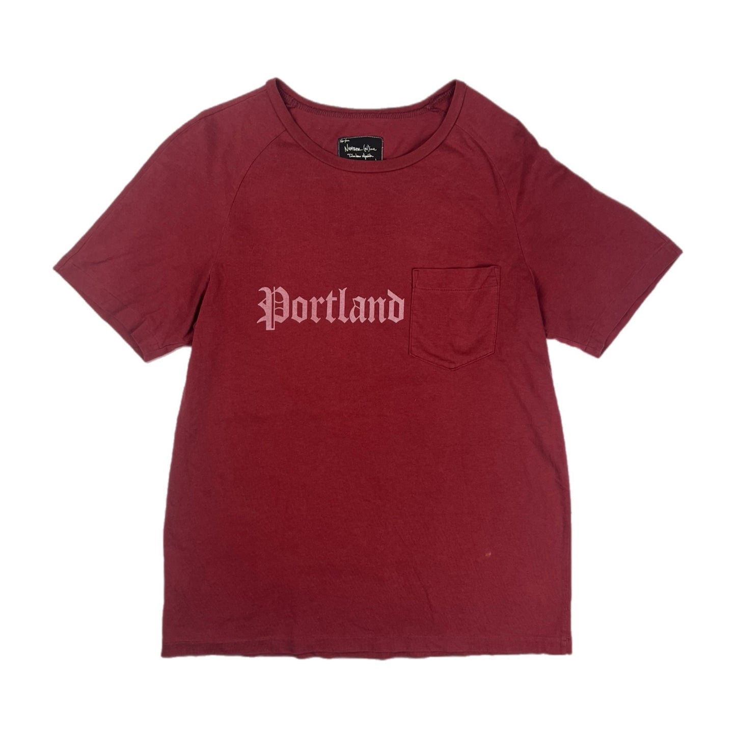 Number (N)ine Burgandy Portland Tee - Size 2