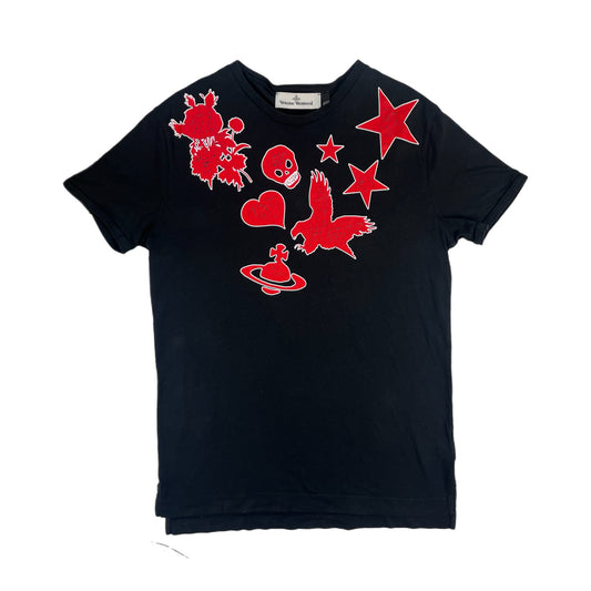 Vivienne Westwood Black Men's Tee - Size Medium