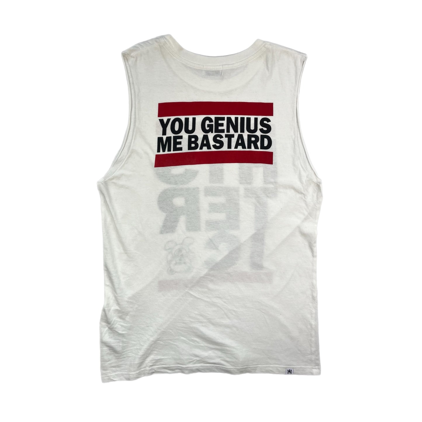 Hysteric Glamour 'YOU GENIUS ME BASTARD' Sleeveless Tee - Size Medium