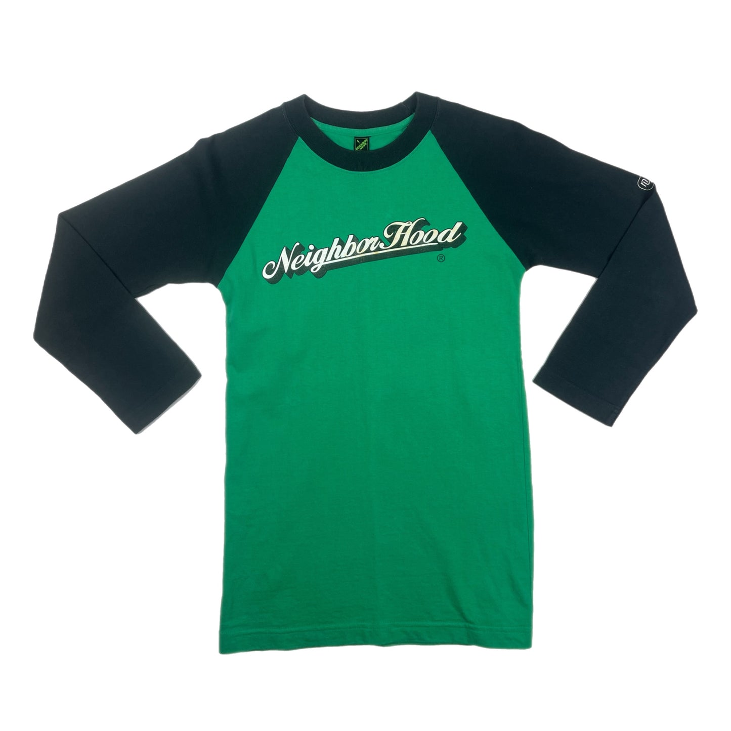 Neighborhood 1998 Green Black Half-Sleeve Shirt - Size Small