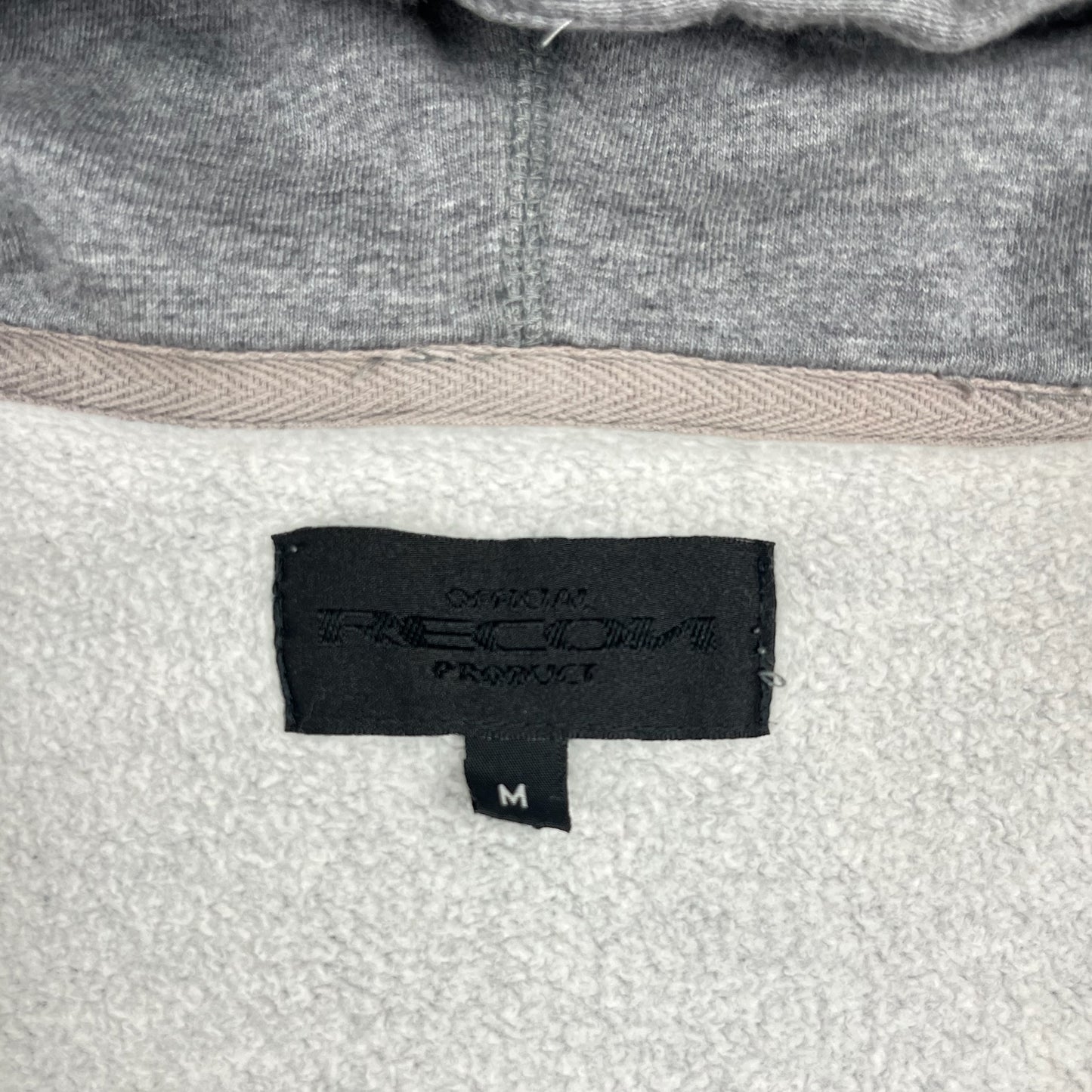 Recon 'Reconops' Grey Zip Up Hoodie - Size Medium