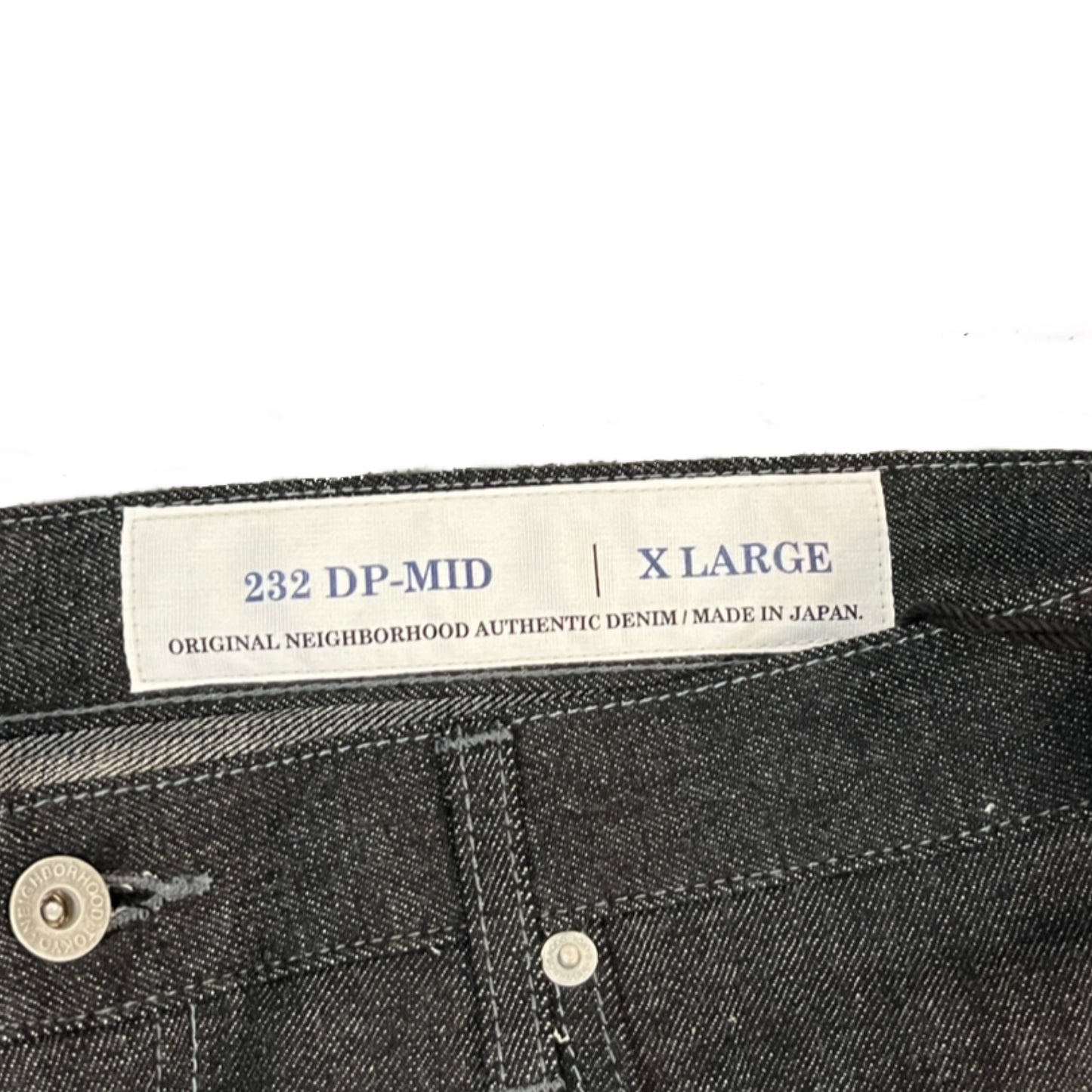 Neighborhood Deep Mid 232 DP-MID Black Denim - Size X-Large