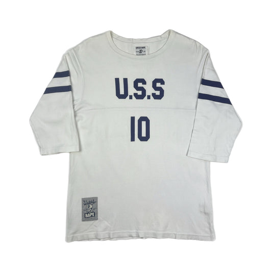 Ursus Bape U.S.S. Half-Sleeve White Jersey - Size Medium