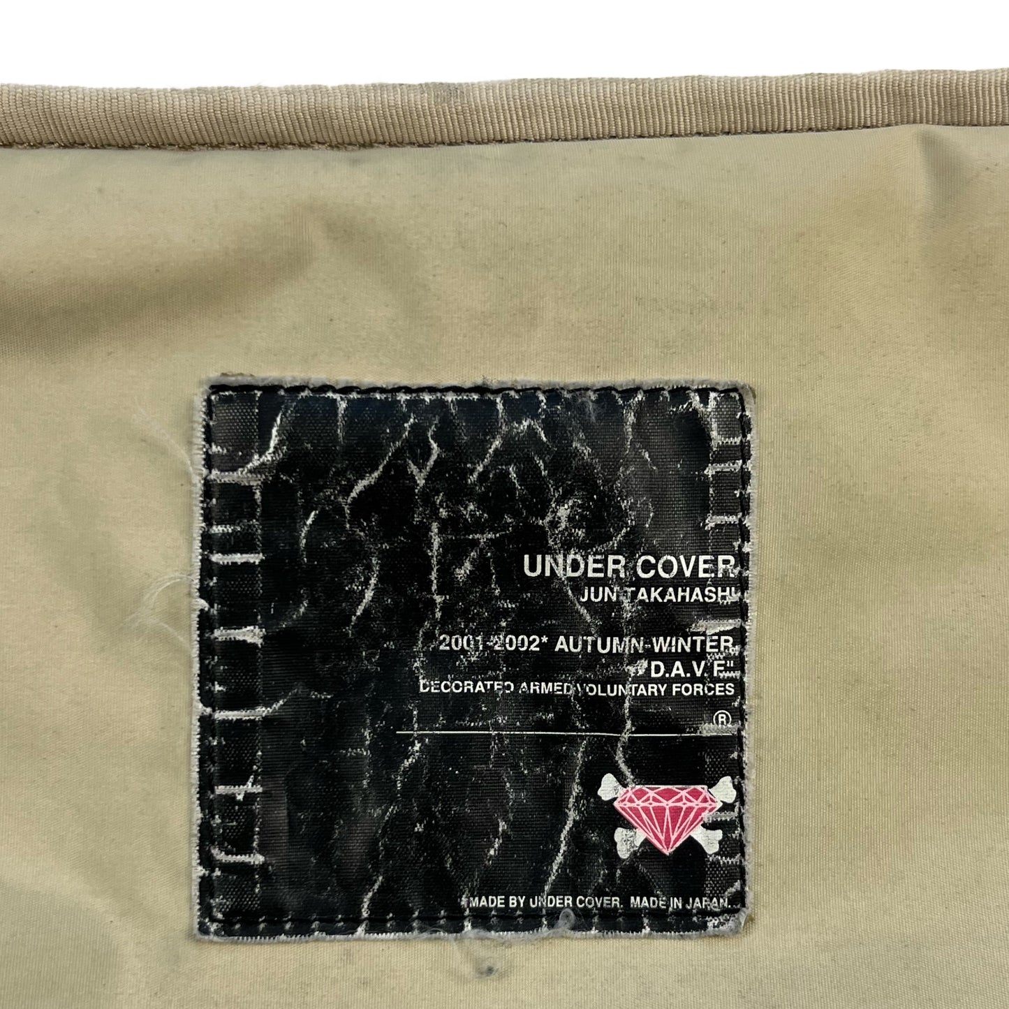 Undercover AW01 D.A.V.F Camo Shoulder Bag