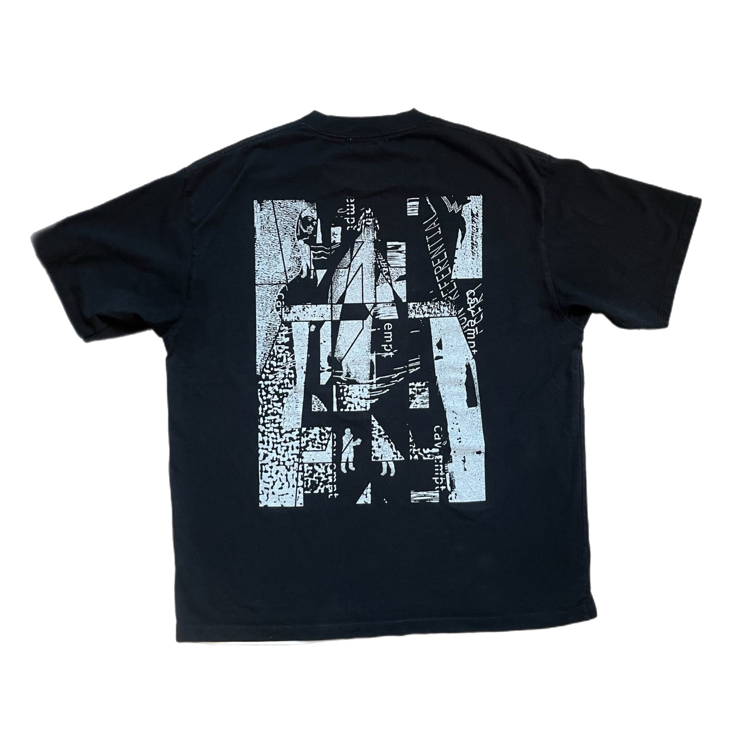 Cav Empt C.E AFTER IMAGE Black Tee - Size XX-Large