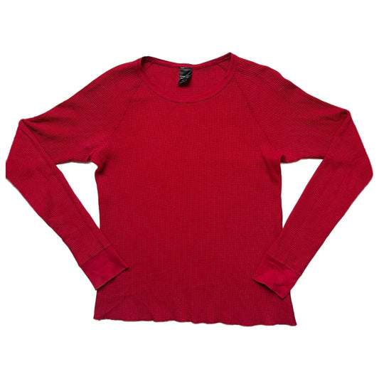 Number (N)ine Red Long Sleeve Raglan Thermal - Size 3