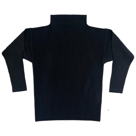 ISSEY MIYAKE HOMME PLISSÉ Pleated Long Sleeve Turtleneck - Size 3