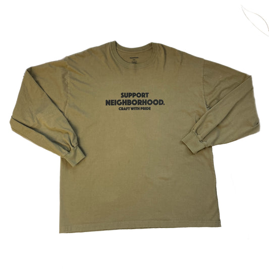 Neighborhood Long Sleeve NH-4 T-Shirt Olive - XX-Large