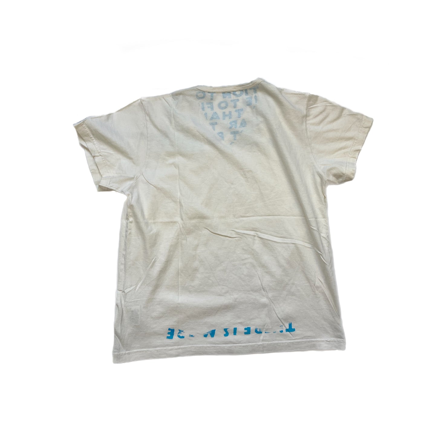 Maison Martin Margiela AIDS Tee White/Blue - Size Medium