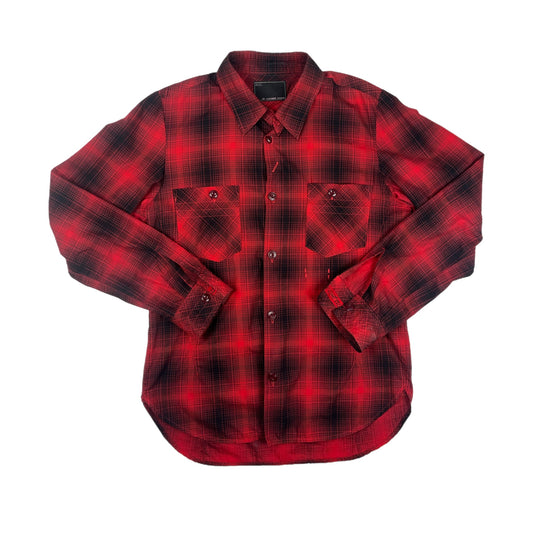 n(n) by Number (N)ine Red Plaid Button Up Long Sleeve - Size 2