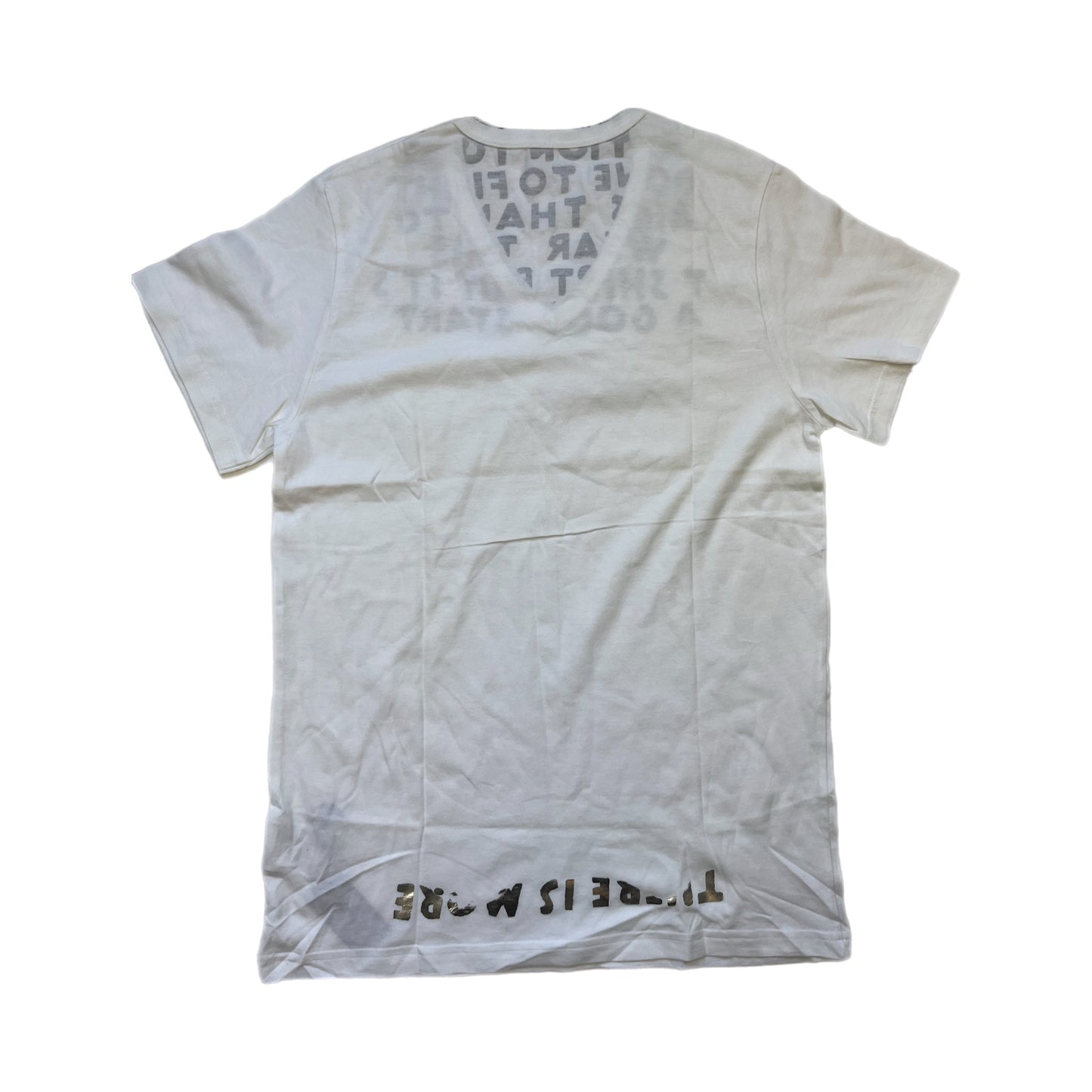 Maison Martin Margiela AIDS Tee White/Silver - Size Medium