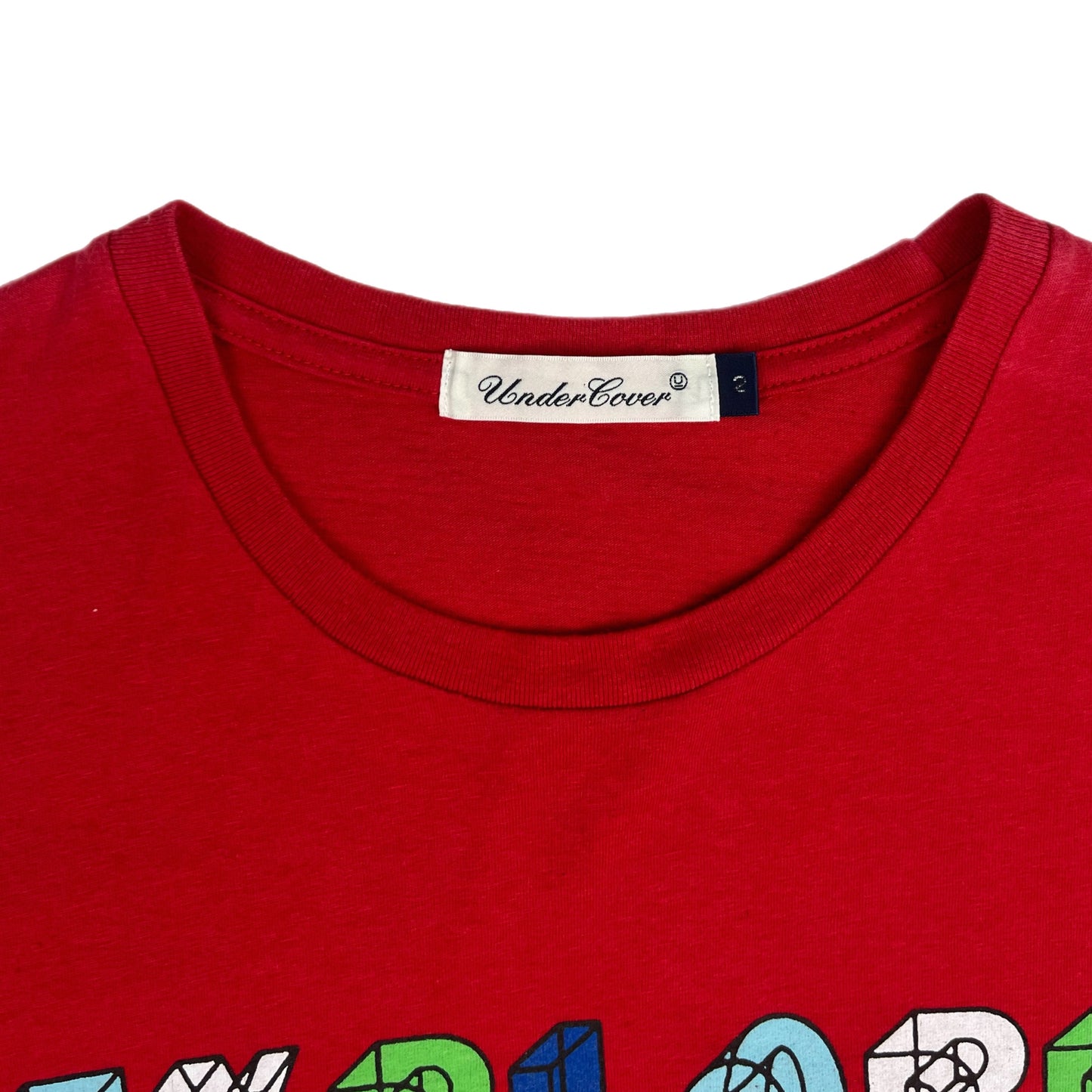 Undercover 'Explore Sound’ Red Tee - Size 2