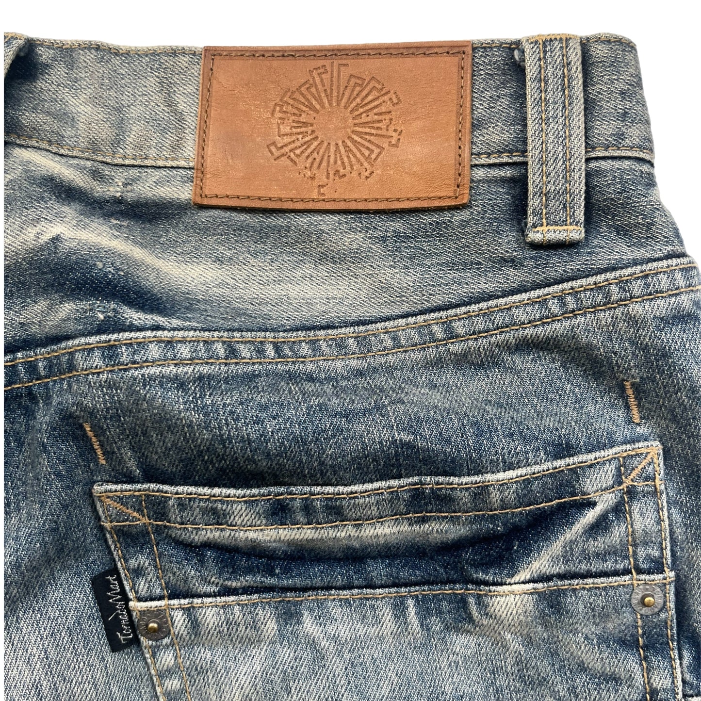 Tornado Mart Acid Wash Bootcut Denim - Size Small