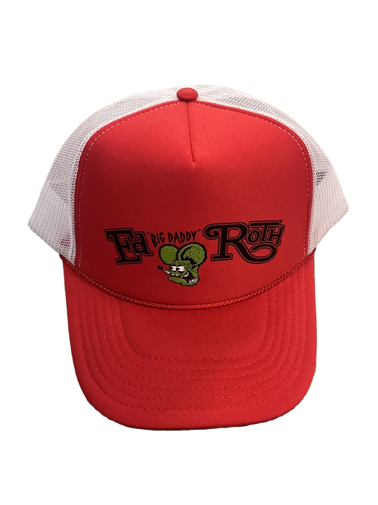 Rat Fink ‘Big Daddy Roth’ Red Trucker Hat