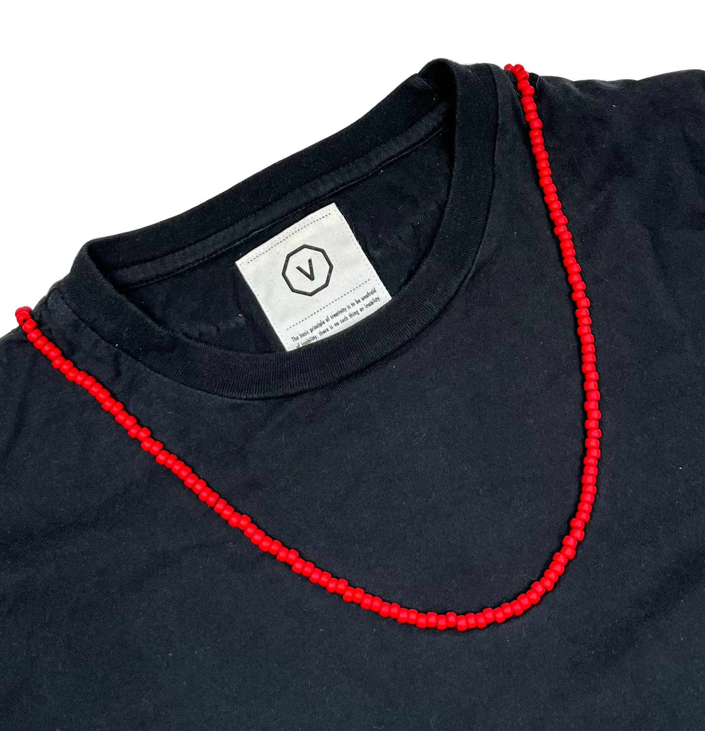 Visvim 'Bead Necklace' Black LS Tee - Size Medium